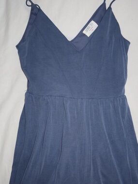 Urban Outfitters Navy Blue Wide Leg Jumpsuit
